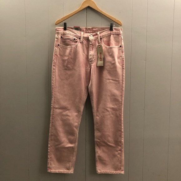 Men’s Levis 511 Sz 34/29 Pink Slim Fit Jeans - Picture 8 of 16